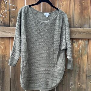 Olive Textured Women's Sweater